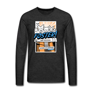 Foster Comic Classic Premium Long Sleeve T-Shirt - charcoal grey