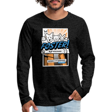 Load image into Gallery viewer, Foster Comic Classic Premium Long Sleeve T-Shirt - charcoal grey