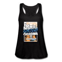 Load image into Gallery viewer, Foster Comic Flowy Tank Top by Bella - black