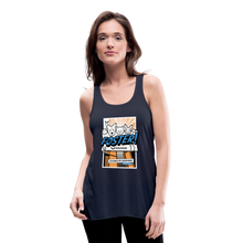 Load image into Gallery viewer, Foster Comic Flowy Tank Top by Bella - navy