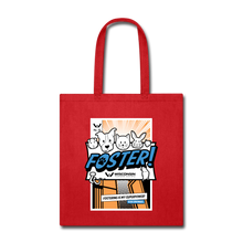 Load image into Gallery viewer, Foster Comic Tote Bag - red