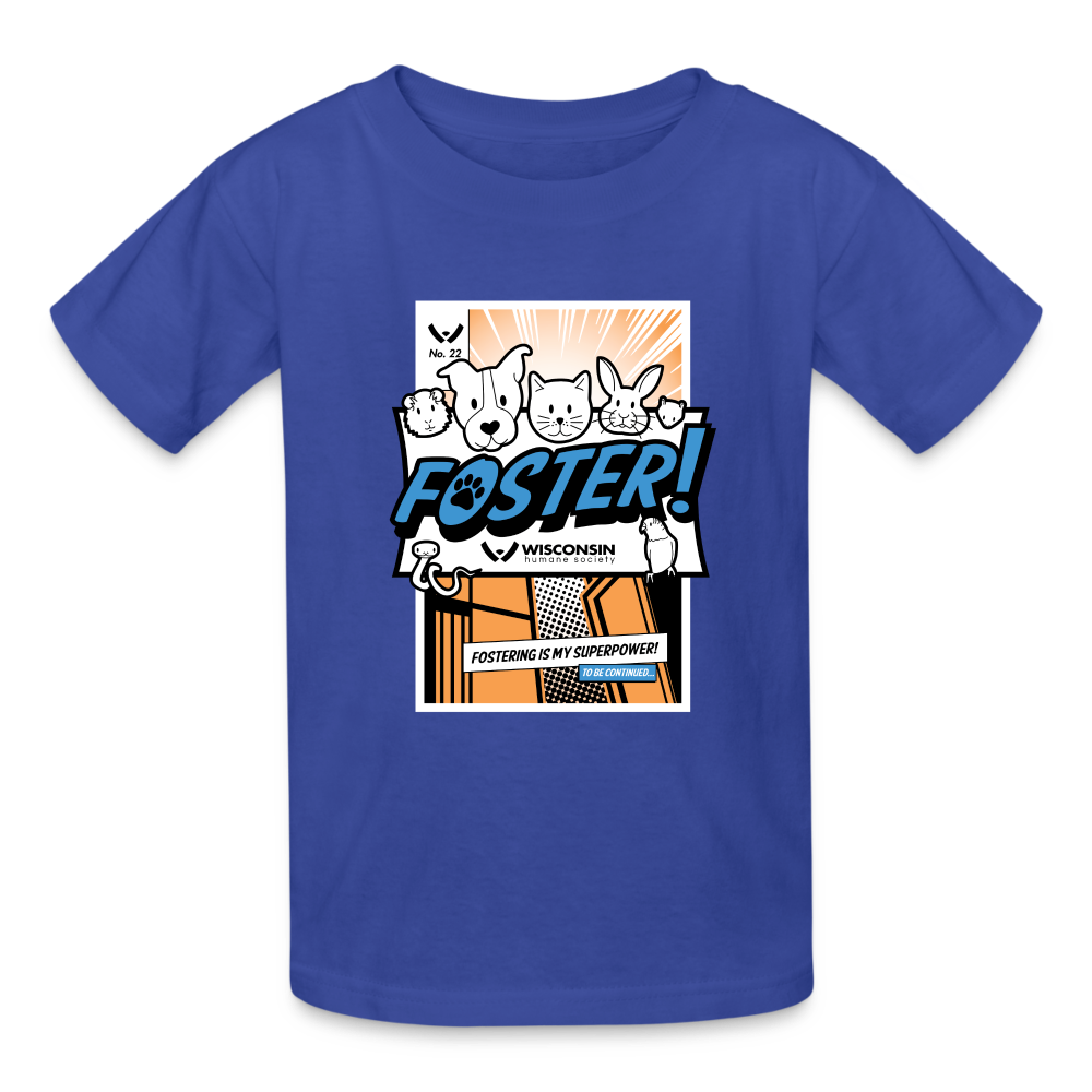 Foster Comic Kids' T-Shirt - royal blue