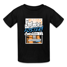 Load image into Gallery viewer, Foster Comic Kids&#39; T-Shirt - black