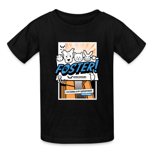 Foster Comic Kids' T-Shirt - black