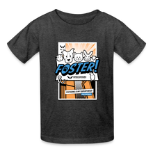 Load image into Gallery viewer, Foster Comic Kids&#39; T-Shirt - heather black