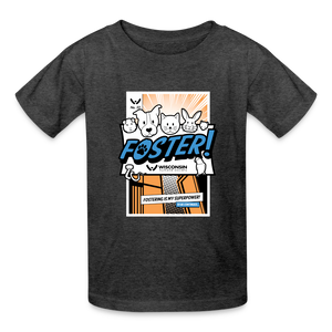 Foster Comic Kids' T-Shirt - heather black