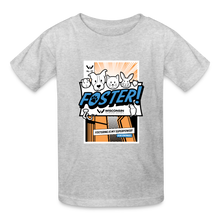Load image into Gallery viewer, Foster Comic Kids&#39; T-Shirt - heather gray