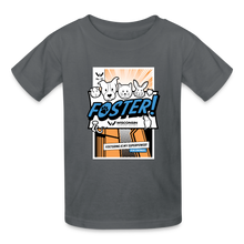 Load image into Gallery viewer, Foster Comic Kids&#39; T-Shirt - charcoal