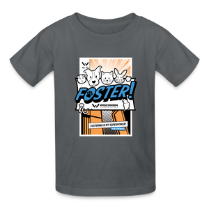 Foster Comic Kids' T-Shirt - charcoal