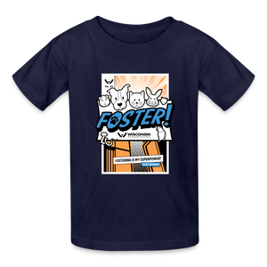 Foster Comic Kids' T-Shirt - navy