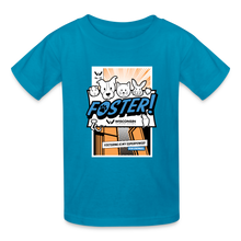 Load image into Gallery viewer, Foster Comic Kids&#39; T-Shirt - turquoise