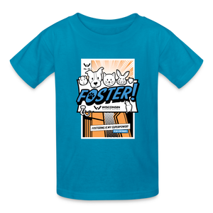 Foster Comic Kids' T-Shirt - turquoise