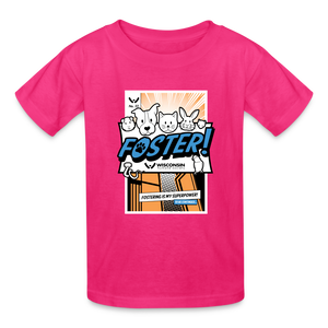 Foster Comic Kids' T-Shirt - fuchsia