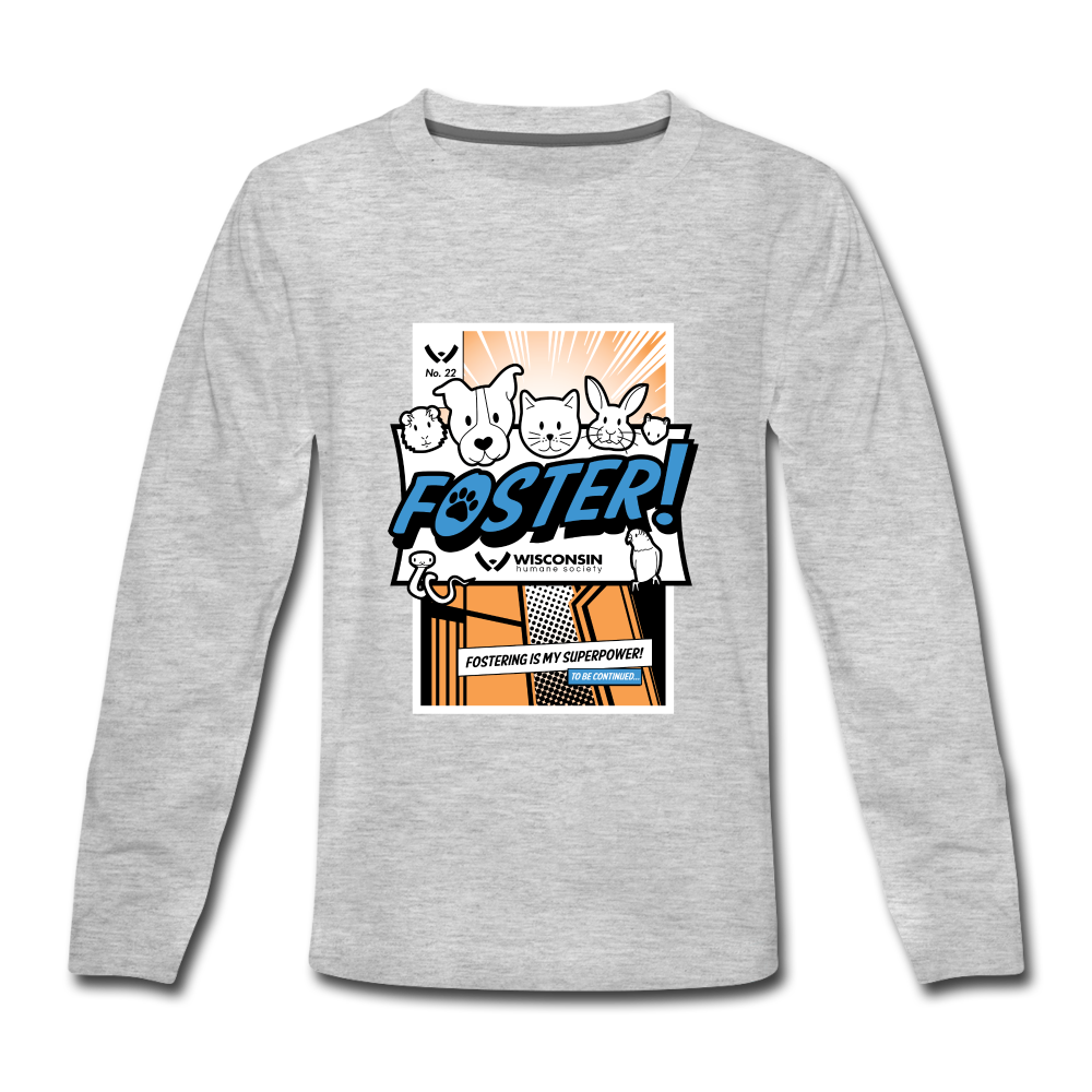 
                  
                    Foster Comic Kids' Premium Long Sleeve T-Shirt - heather gray
                  
                