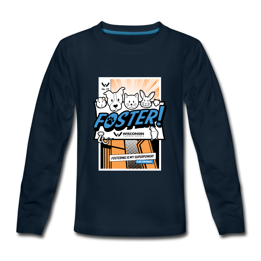 
                  
                    Foster Comic Kids' Premium Long Sleeve T-Shirt - deep navy
                  
                