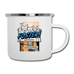 Foster Comic Camper Mug - white