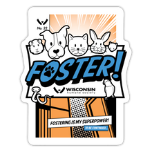 Load image into Gallery viewer, Foster Comic Sticker - white matte