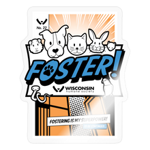 Load image into Gallery viewer, Foster Comic Sticker - transparent glossy
