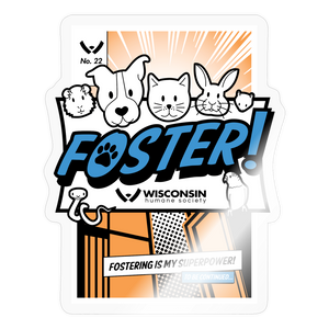 Foster Comic Sticker - transparent glossy