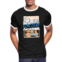Load image into Gallery viewer, Foster Comic Ringer T-Shirt - black/white