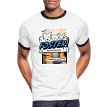 Load image into Gallery viewer, Foster Comic Ringer T-Shirt - white/black