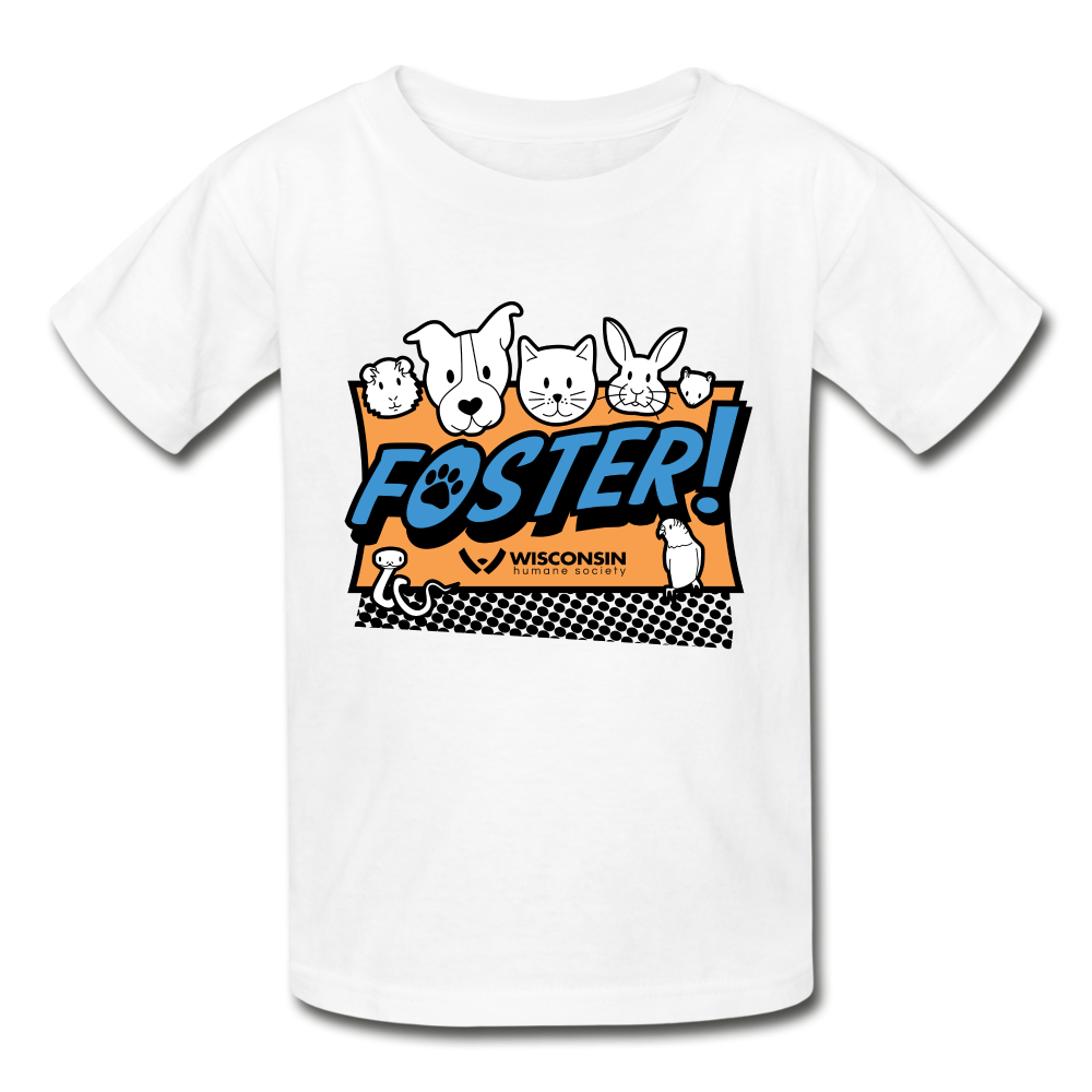 
                  
                    Foster Logo Hanes Youth Tagless T-Shirt - white
                  
                
