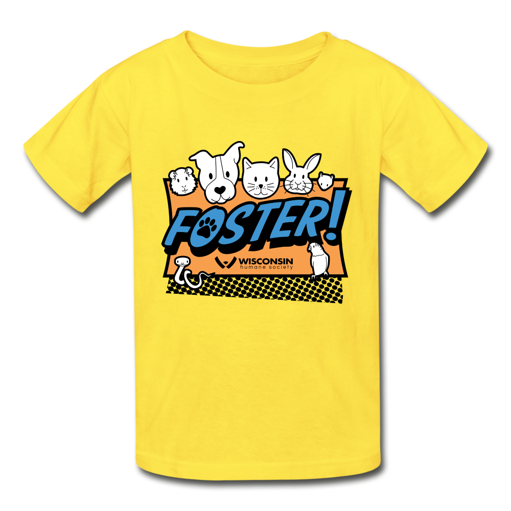 
                  
                    Foster Logo Hanes Youth Tagless T-Shirt - yellow
                  
                
