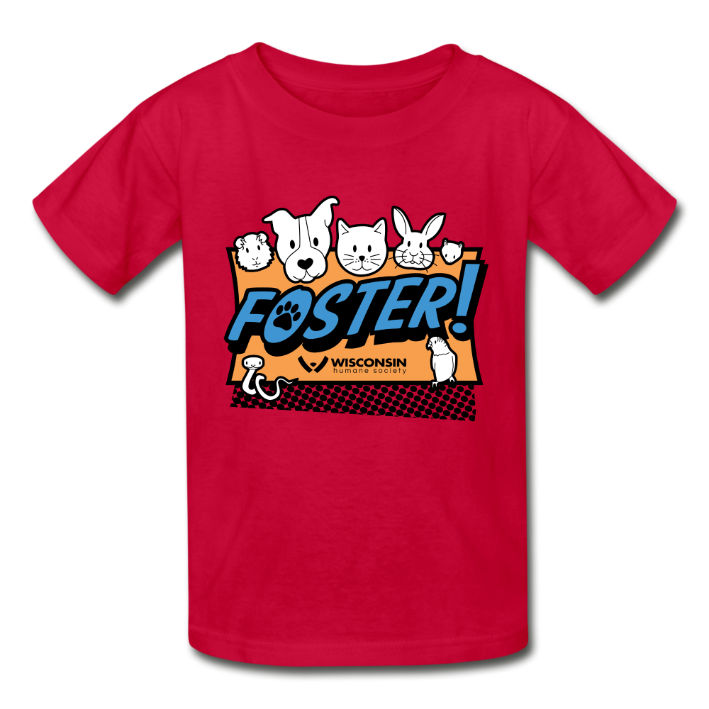 
                  
                    Foster Logo Hanes Youth Tagless T-Shirt - red
                  
                