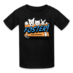 Foster Logo Kids' T-Shirt - black