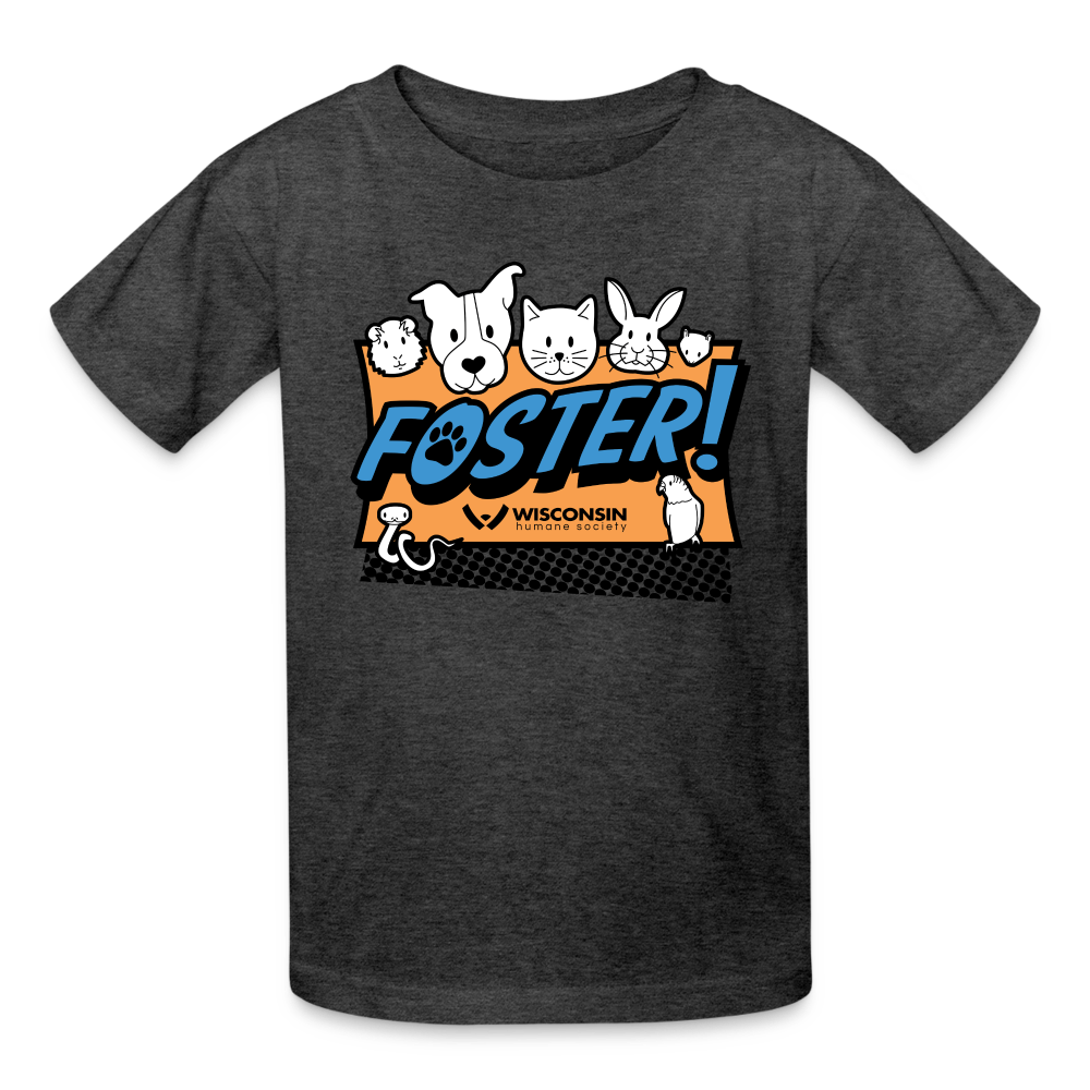 Foster Logo Kids' T-Shirt - heather black