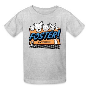 Foster Logo Kids' T-Shirt - heather gray