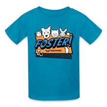 Load image into Gallery viewer, Foster Logo Kids&#39; T-Shirt - turquoise