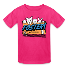 Load image into Gallery viewer, Foster Logo Kids&#39; T-Shirt - fuchsia