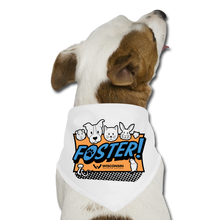 Load image into Gallery viewer, Foster Logo Dog Bandana - white