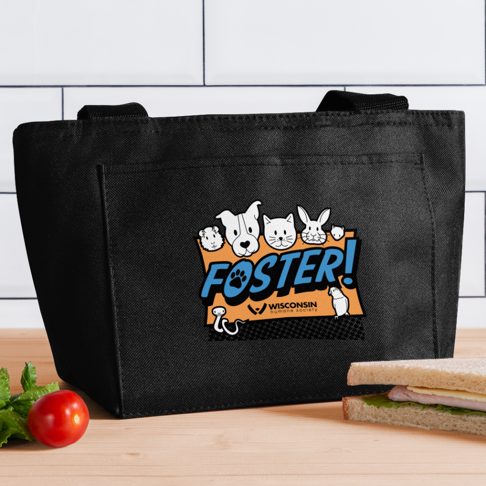 Foster Logo Lunch Bag - black