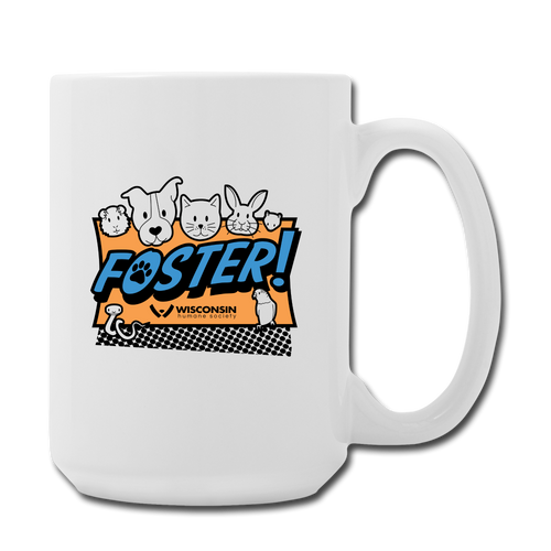 Foster Logo Coffee/Tea Mug 15 oz - white