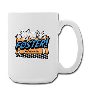 Foster Logo Coffee/Tea Mug 15 oz - white
