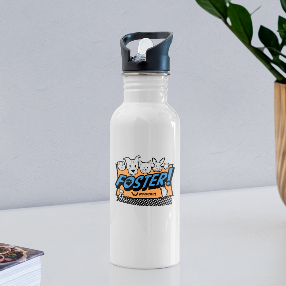 
                  
                    Foster Logo Water Bottle - white
                  
                