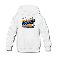 Load image into Gallery viewer, Foster Logo Kids&#39; Hoodie - white