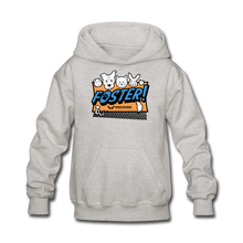 Load image into Gallery viewer, Foster Logo Kids&#39; Hoodie - heather gray