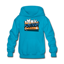 Load image into Gallery viewer, Foster Logo Kids&#39; Hoodie - turquoise