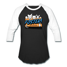 Load image into Gallery viewer, Foster Logo Baseball T-Shirt - black/white