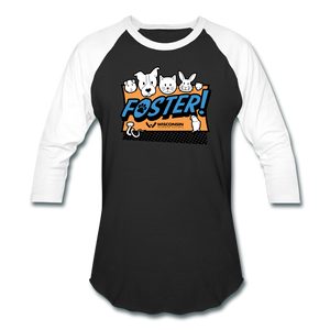 Foster Logo Baseball T-Shirt - black/white