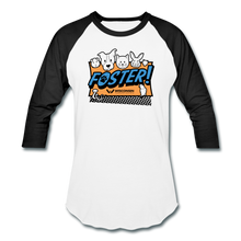 Load image into Gallery viewer, Foster Logo Baseball T-Shirt - white/black