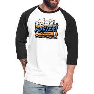 Foster Logo Baseball T-Shirt - white/black