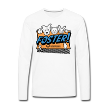 Load image into Gallery viewer, Foster Logo Classic Premium Long Sleeve T-Shirt - white