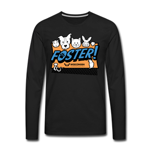 Foster Logo Classic Premium Long Sleeve T-Shirt - black