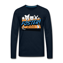 Load image into Gallery viewer, Foster Logo Classic Premium Long Sleeve T-Shirt - deep navy