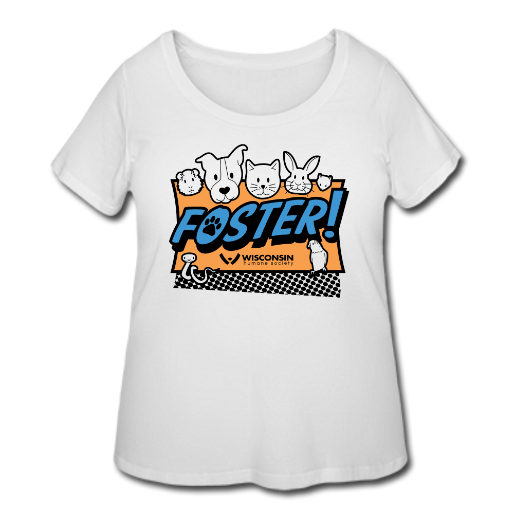 
                  
                    Foster Logo Curvy T-Shirt - white
                  
                