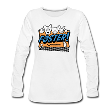 Load image into Gallery viewer, Foster Logo Contoured Premium Long Sleeve T-Shirt - white